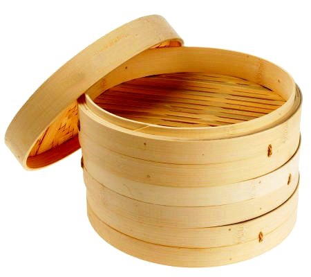 Cestelli di bambu' per cottura al vapore ø 18cm